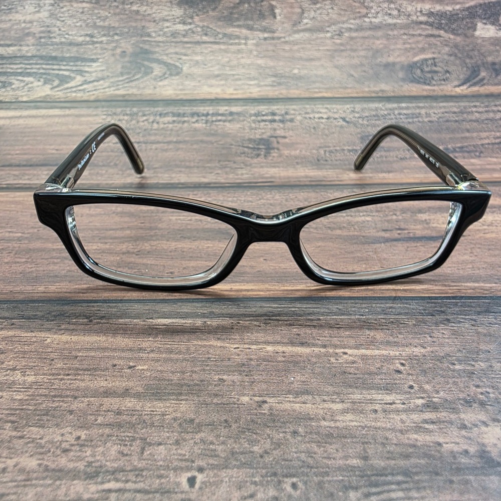Polo Ralph Lauren 8518 541‎ Black Clear Rectangle Eyeglass Frames 46-15-125